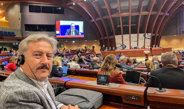 Başkan Palancıoğlu Strazburg'da Türkiye'nin sesi oluyor