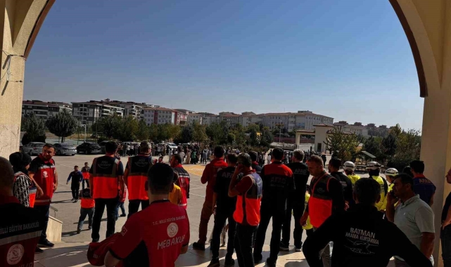 Batman'da deprem tatbikatı ile farkındalık artırıldı