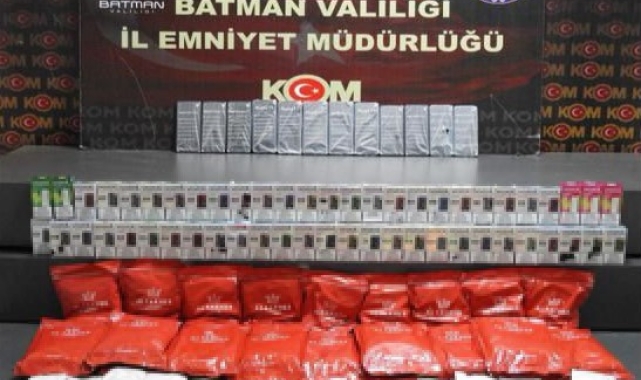 Batman'da kaçakçılık operasyonunda 5 kişi gözaltına alındı