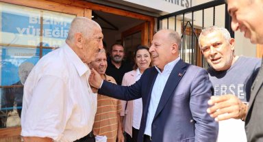 Belediye başkanı ve kaymakam yaşlılarla bir araya geldi