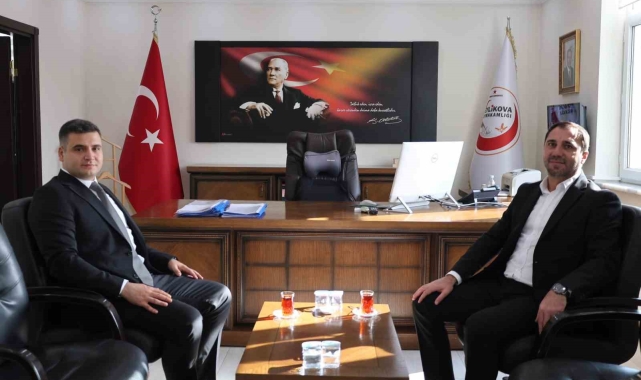 Beylikova Belediye Başkanı'ndan Kaymakam İsmail Şanal'a hayırlı olsun ziyareti