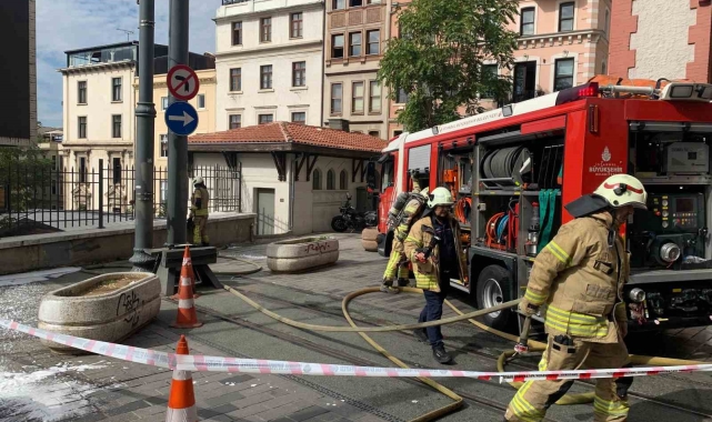 Beyoğlu'nda trafo yangını