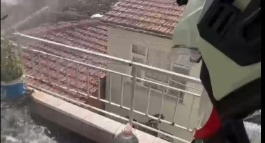 Bilecik'te bir evin balkonunda çıkan yangın korkuttu