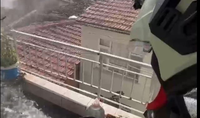 Bilecik'te bir evin balkonunda çıkan yangın korkuttu