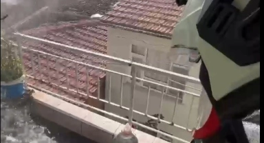 Bilecik'te bir evin balkonunda çıkan yangın korkuttu