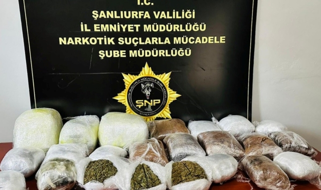 Birecik'te narkotik operasyonları: 13 tutuklama