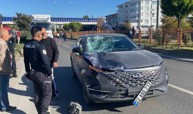 Bolu'da yola aniden çıkan 14 yaşındaki çocuğa otomobil çarptı