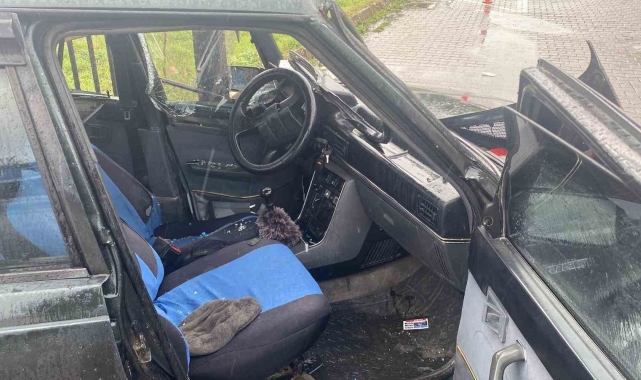 Bolu'daki feci kaza kamerada: Baba-kız yaralandı