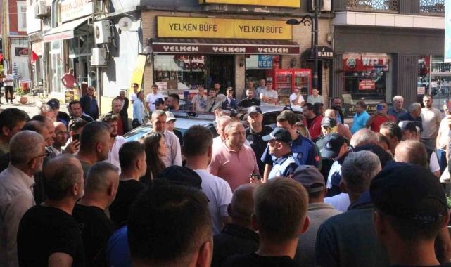 Bulancak'ta zabıta ile dürümcüler arasında denetim gerginliği