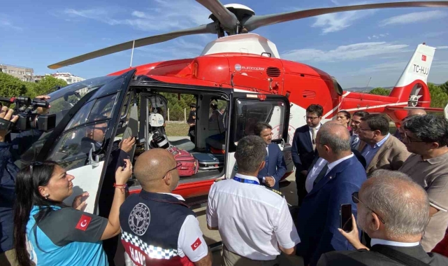 Çanakkale'de ambulans helikopter göreve başladı