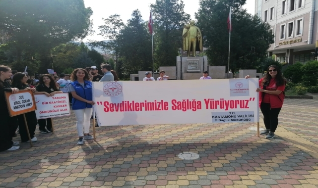 Cide'de Sağlıklı Yaşam Yürüyüşü yapıldı