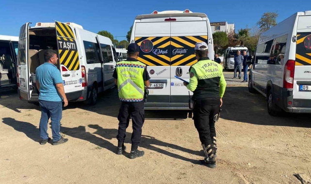 Çine'de okul servis araçları denetlendi
