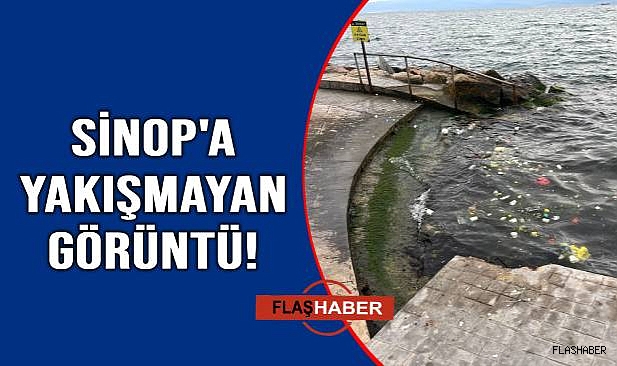 Çöpler kıyıya vurdu