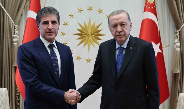 Cumhurbaşkanı Erdoğan, IKBY Başkanı Barzani'yi kabul etti