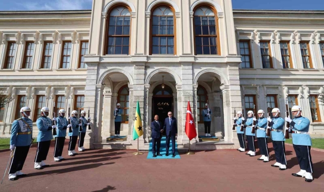 Cumhurbaşkanı Erdoğan, Sao Tome ve Principe Demokratik Cumhuriyeti Başbakanı Patrice Emery Trovoada'yı kabul etti