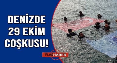 Denizde Türk bayrağı açtılar