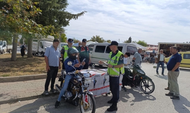 Denizli jandarması 'Kaskımla Kaskoluyum' projesi başlattı