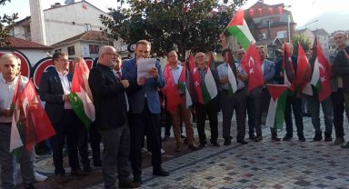 Devrek'ten Filistin'e destek, İsrail'e tepki