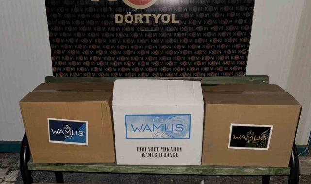 Dörtyol'da kaçak sigara ve makaron operasyonu