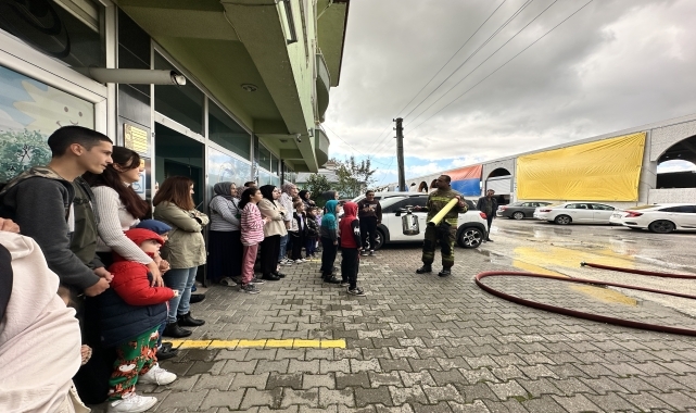 Düzce'de özel gereksinimli çocuklara yangın eğitimi verildi