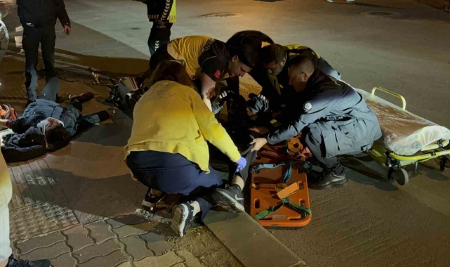 Edirne'de otomobil ile motosiklet çarpıştı: 2 yaralı