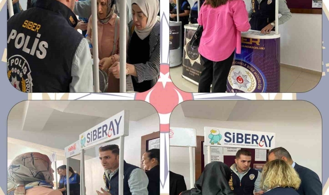 Elazığ'da polis ekipleri üniversite öğrencilerine SİBERAY Projesini anlattı