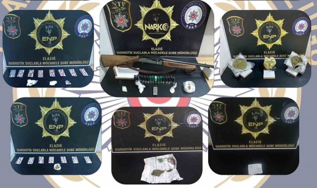 Elazığ'da uyuşturucuyla mücadele: 4 tutuklama