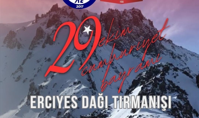 Erciyes'e 29 Ekim CumhuriyetTırmanışı yapılacak