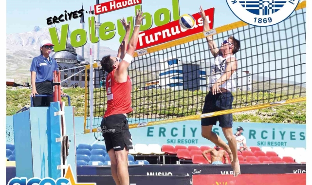 Erciyes'te en havalı voleybol turnuvası