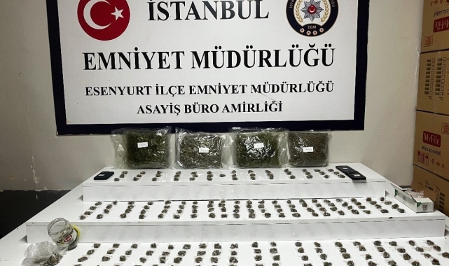 Esenyurt'ta uyuşturucu baskını: 2 kilogram 461 gram marijuana ele geçirdi