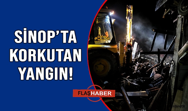 Evlere sıçramadan söndürüldü