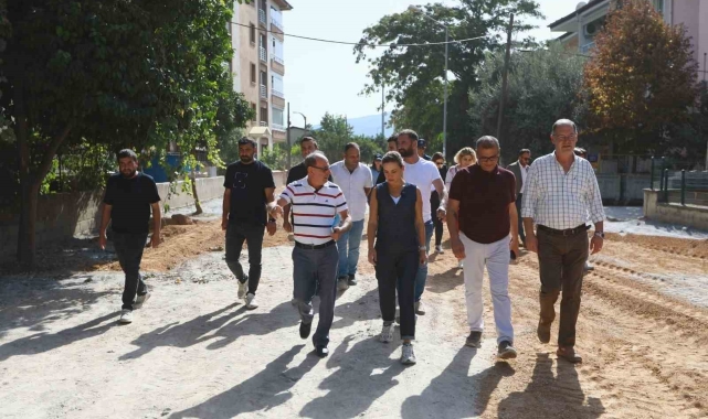 Filiz Başkan, Atatürk Mahallesi'nde çalışmaları inceledi