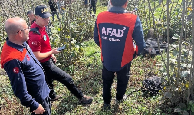Fındık bahçesinde cesedi bulundu