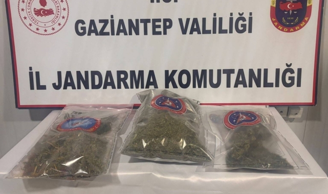 Gaziantep'te 1 kilo esrar ele geçirildi