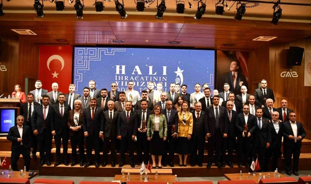 Halı ihracatının yıldızları ödüllendirildi