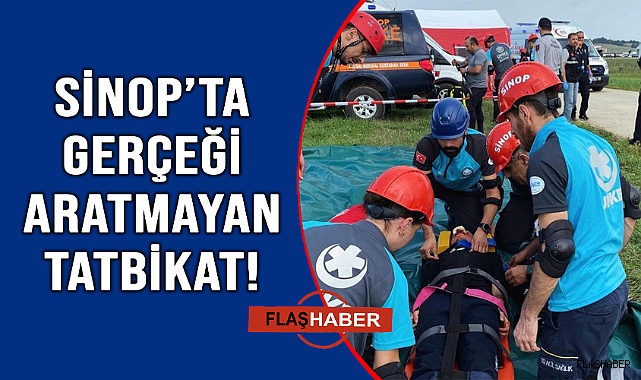 Havalimanında yapılan tatbikat gerçeği aratmadı