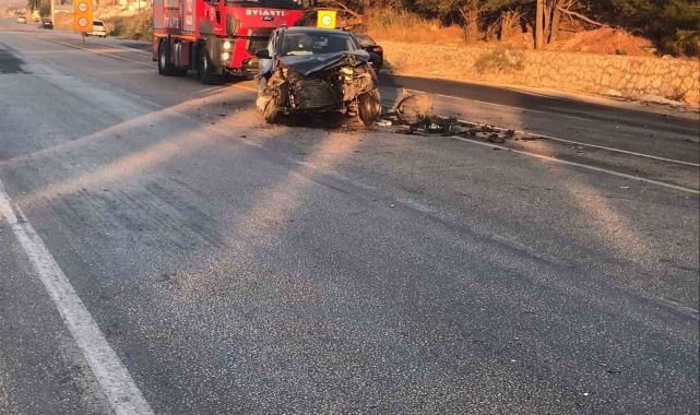 İki otomobil çarpıştı 1 yaralı