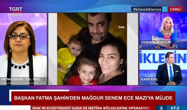 İkinci el protez satılarak dolandırılan depremzede Senem'e Başkan Şahin sahip çıktı