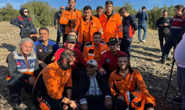 Isparta'da kaybolan yaşlı adam sağ bulundu, yakınları gözyaşlarına hakim olamadı