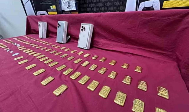 İzmir'de 18 kilo 500 gram külçe altın ele geçirildi