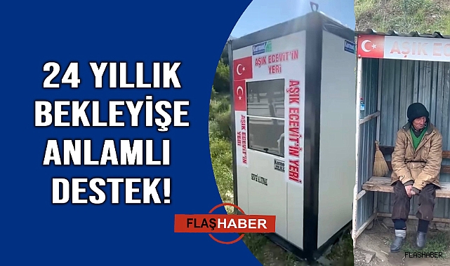 Kadın tır şoföründen Aşık Ecevit'e duygulandıran hediye