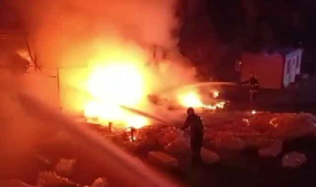 Kahramanmaraş'ta iş yeri yangını