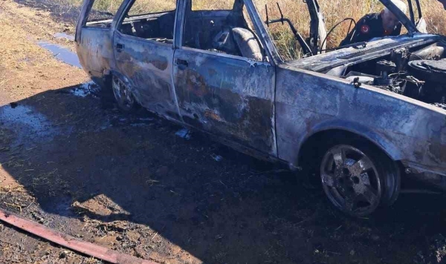 Kahramanmaraş'ta otomobil yangını