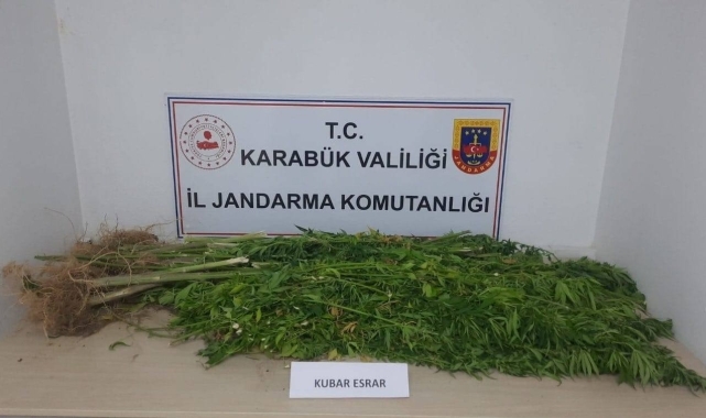 Karabük'te 11 kilo 800 gram kubar esrar ele geçirildi
