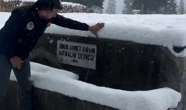 Karabük'te kar kalınlığı 20 santimetreyi aştı