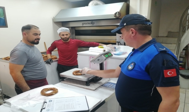 Karadeniz Ereğli'de simit fırınları denetlendi