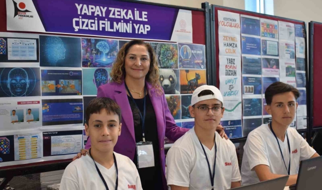 Karaman'da lise öğrencileri yapay zekayla çizgi film yaptı