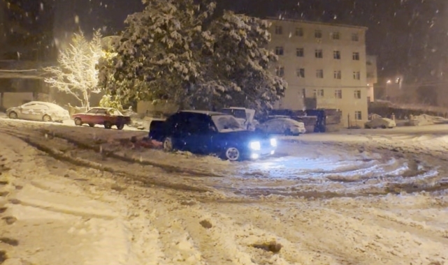 Karda drift eğlencesi pahalıya patladı, 32 bin 233 lira ceza yedi
