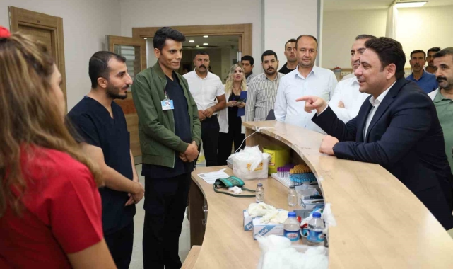 Kaymakam Şahin, acil servisi ziyaret etti