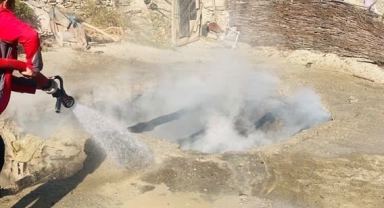 Kırıkdağ'daki ev yangınına itfaiye müdahale etti